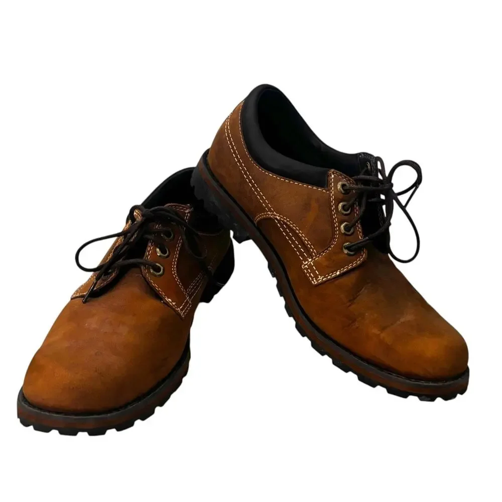 Timberland Men's Earthkeepers Oxford Nubuck Leather Shoes Brown Size 9